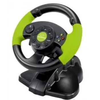 Laidinis žaidimų valdiklis ESPERANZA EG104, skirtas PlayStation 3 ir Xbox 360, juodos/žalios spalvos
