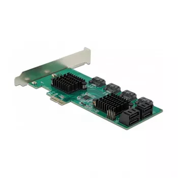 DeLOCK 8 prievadų SATA PCI Express x1 kortelė, žemo profilio formos faktorius