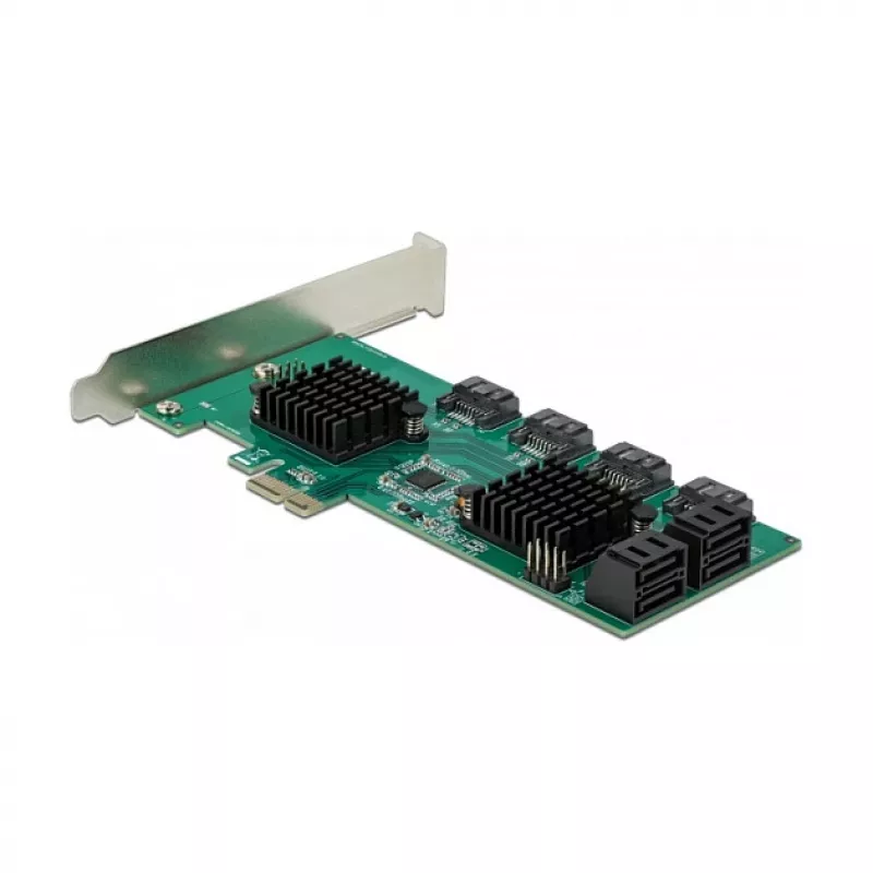 DeLOCK 8 prievadų SATA PCI Express x1 kortelė, žemo profilio formos faktorius