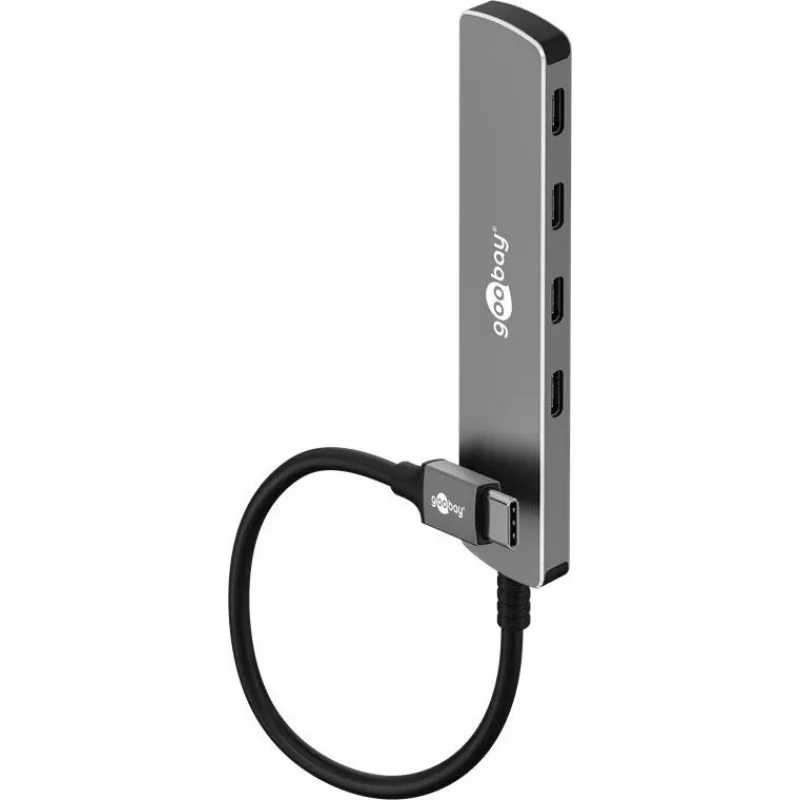 Goobay plonas 4-Port USB-Hub USB-C to 5 Gbit/s - -Plug USB 3.2> 4x (79160)