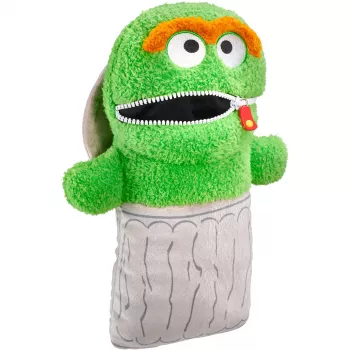 Plušinis glamonėjamas žaislas Schmidt Spiele Sesame Street Oskaras, minkštas kimštas personažas