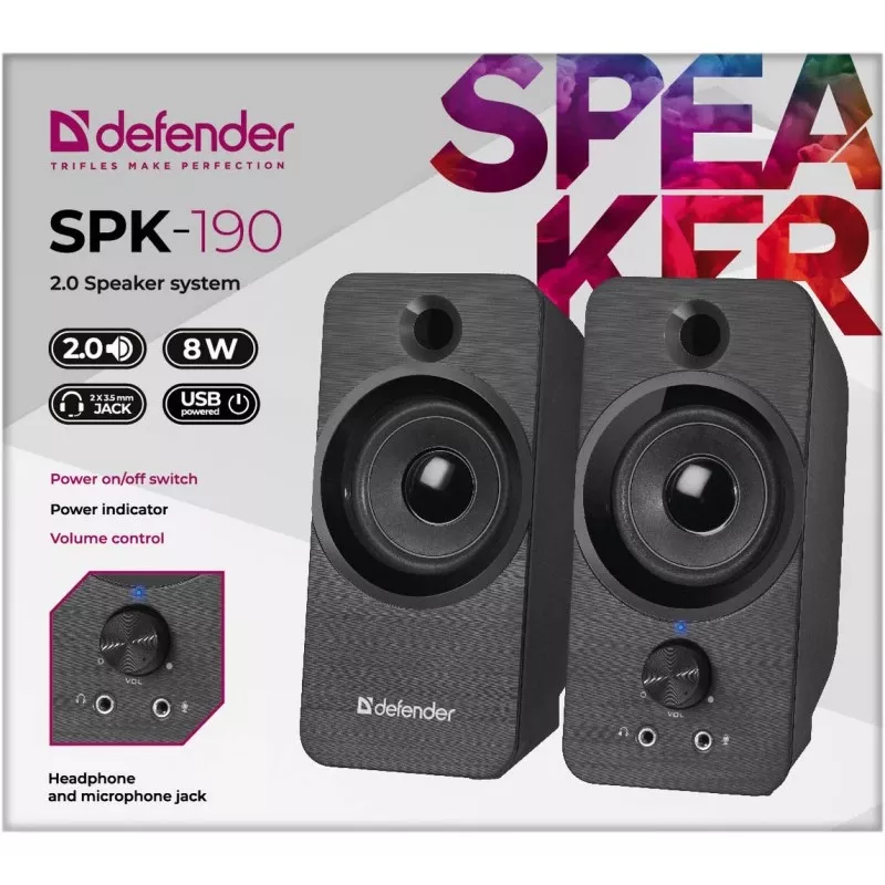 DEFENDER SPK-190 2.0 8W USB garsiakalbiai