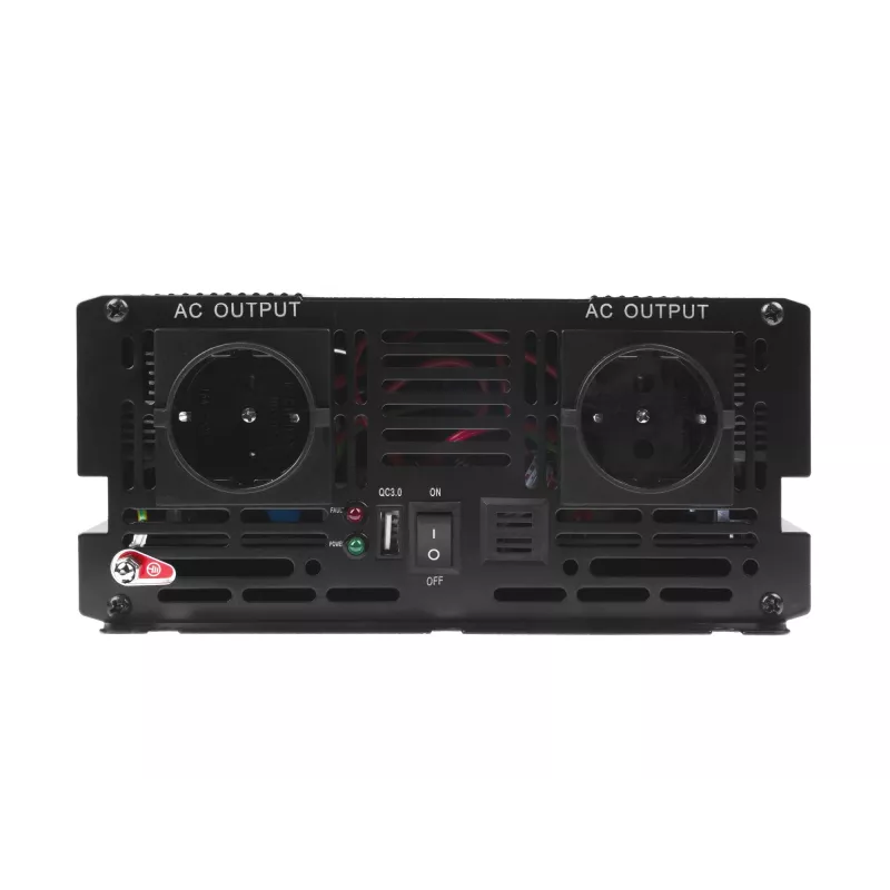 Maitinimo keitiklis Green Cell INV20, DC 24 V į AC 230 V, 4000 W, 50 Hz, 40 A įėjimas, vidaus, juodas