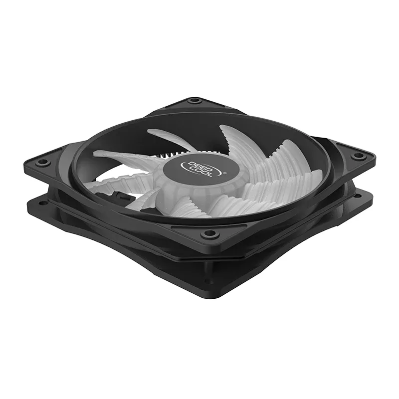 120 mm ventiliatorius DeepCool RF120W — 1300 RPM, 1,32 mmH2O, permatomai juodas