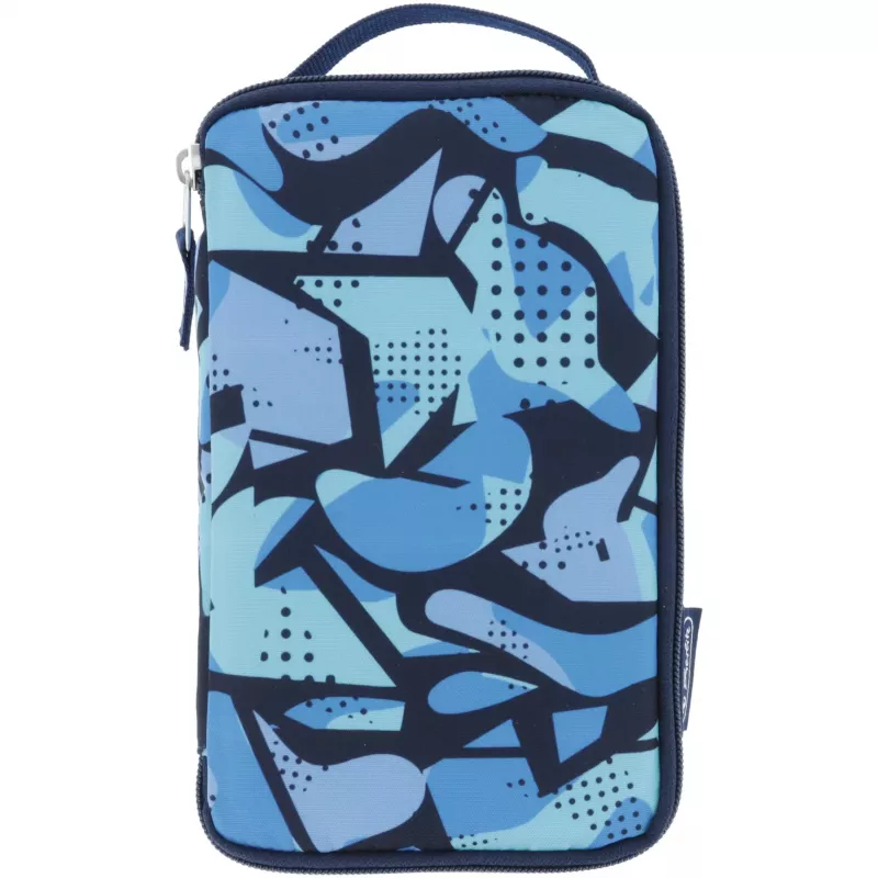 Penalas Herlitz 2 Go CamoBlue poliesteris mėlynas 210x130x60mm