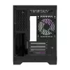 Darflash FT418 kompiuterio korpusas + 6 aRGB ventiliatoriai (juoda)