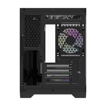 Darflash FT418 kompiuterio korpusas + 6 aRGB ventiliatoriai (juoda)