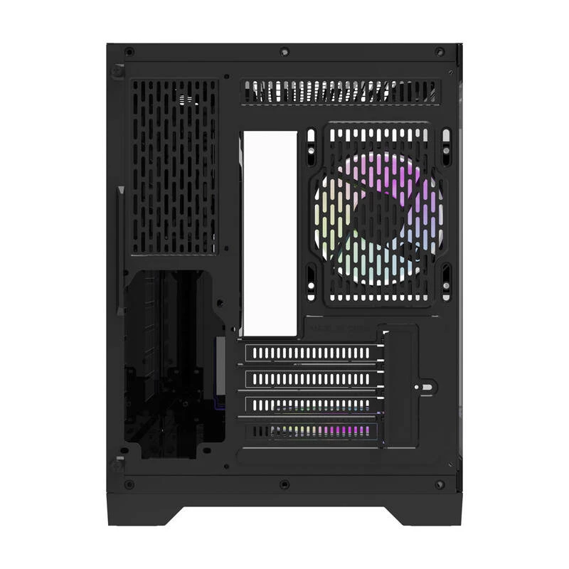 Darflash FT418 kompiuterio korpusas + 6 aRGB ventiliatoriai (juoda)
