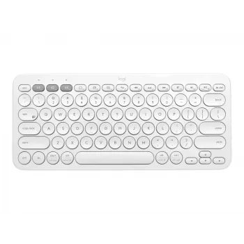 Logitech Multi-Device K380 - Klaviatūra - Belaidė - Bluetooth 3.0 - Vokiška - Balta