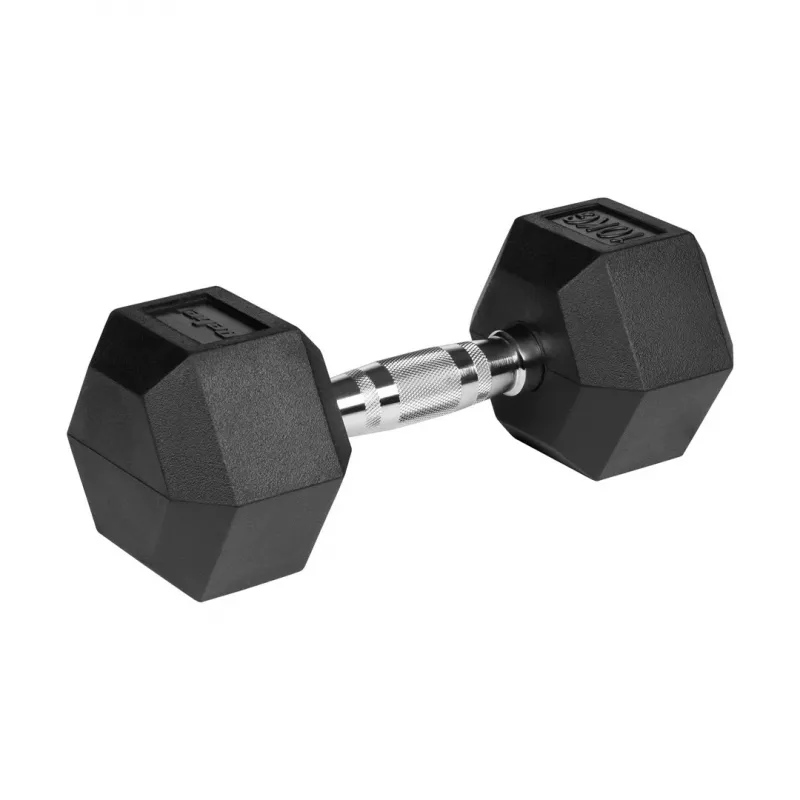 Gumuoti ketaus hanteliai HEX 2x10 kg REBEL ACTIVE