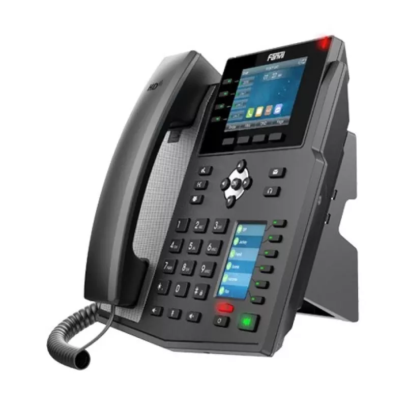 IP telefonas Fanvil X5U juodas 16 linijų LCD Wi-Fi laidinis ragelis