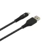 USB-to-Lightning duomenų laidas Tellur TLL155481 2.4A 1 m nailoninis juodas