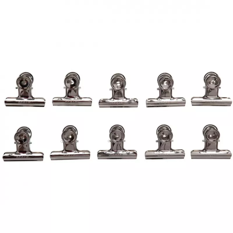 MAUL metalinis raštų segtukas, spalva: nikelis, plotis: 50 mm, suspaudimo plotis: 20 mm, savitarnos pakuotė (21750-96)