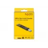 DeLOCK kombinuotas keitiklis M.2 NVMe PCIe arba SATA SSD USB 3.2 Gen 2 juodos spalvos