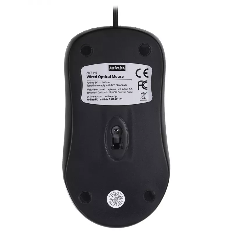 Activejet AMY-146 laidinė optinė USB pelė