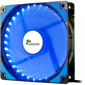 INTER-TECH Argus L-12025 120 mm mėlynos LED korpuso ventiliatorius