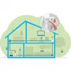 devolo Magic 2 WiFi next Powerline Starter Kit 1x devolo Magic 2 WiFi next adapteris, 1x devolo Magic 2 LAN adapteris