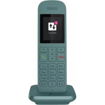 Belaidis telefonas Telekom Speedphone 12 Petrol — DECT belaidis ragelis su ilga baterijos veikimo trukme