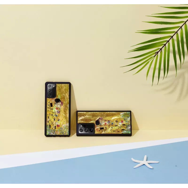 Apsauginis dėklas iKins Samsung Galaxy Note 20 — juodo bučinio dizainas