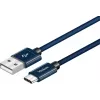 kabelis YENKEE YCU 301 BE USB a 2.0/USB C 1m Fialov
