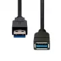 USB ilginimo kabelis ProXtend USB3AAF-001 3.2 Gen1, 1 m, USB-A lizdas (mot.) į USB-A kištuką (vyr.)
