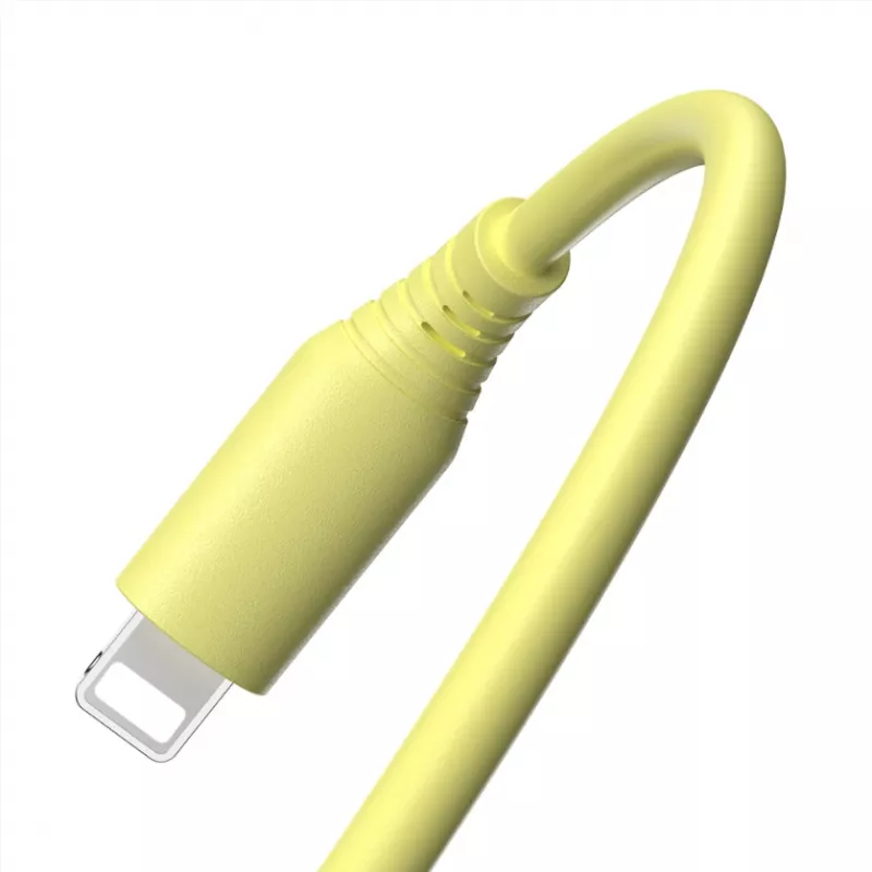 USB–Lightning laidas Tellur T-MLX46884 3A 1 m geltonas