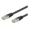 Wentronic Goobay CAT 5e komutacinis kabelis, F/UTP, juodas, 5 m - CCA vario mišinys (68662)