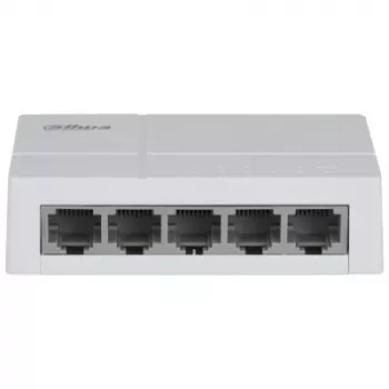 Dahua Technology PoE DH-SF1005L tinklo komutatorius Nevaldomas Fast Ethernet (10/100) Power over Ethernet (PoE) Staliniam kompiuteriui Šviesiai pilkas