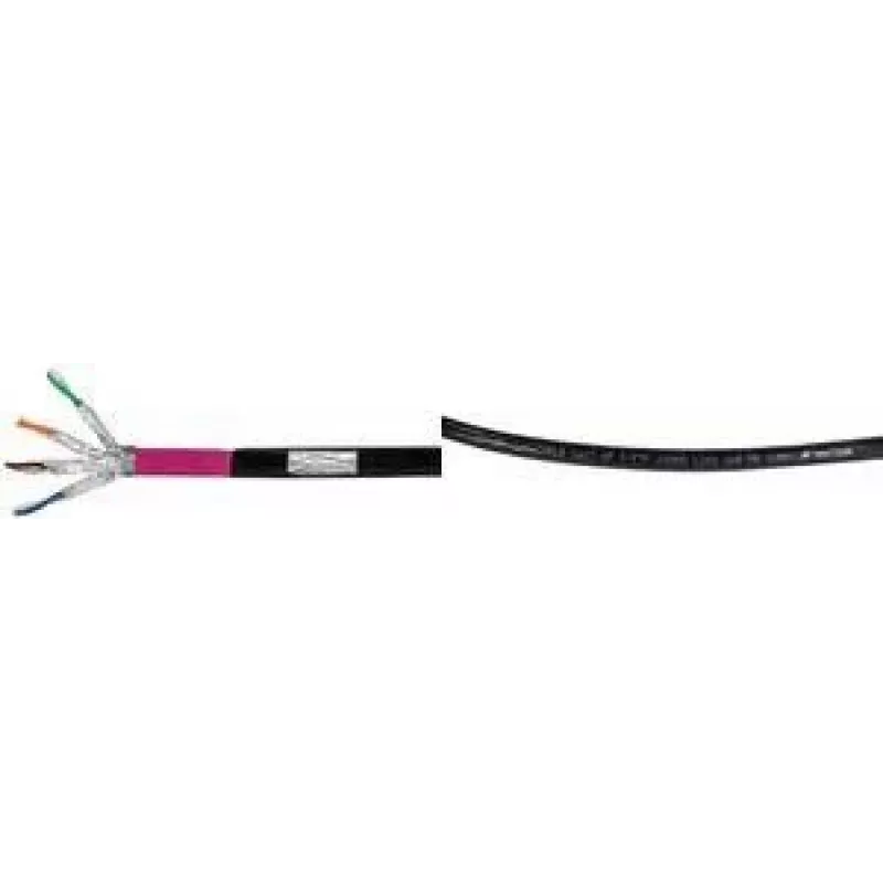 Logilink Professional - Bulk Cable - 25 m - S/FTP -Cat.7 Raw Cable - Halogen-Free, outdoors, Gigabit Ethernet Support, direct burial - Black (CPV0080)