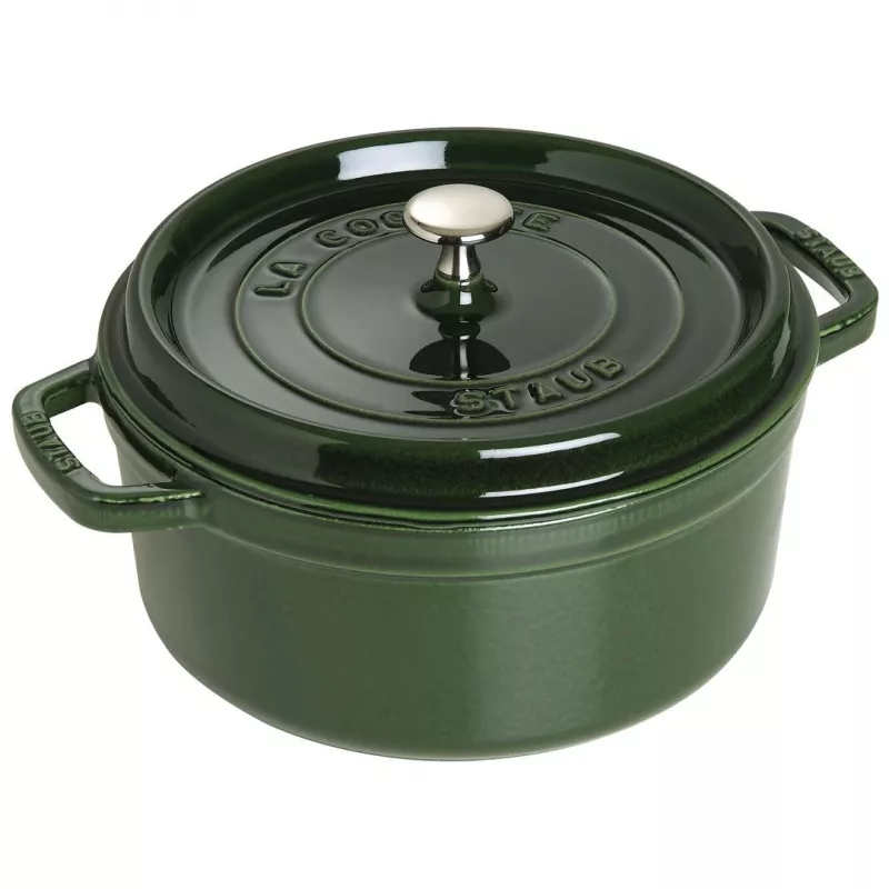 Ketaus troškintuvas Staub 40509-356-0 3,8 l žalias, apvalus