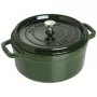 Ketaus troškintuvas Staub 40509-356-0 3,8 l žalias, apvalus
