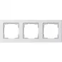 Nuleidimo plokštelė Gira E2 balta — termoplastikas, bevaržtis dizainas, 80,8×223,4×9,3 mm