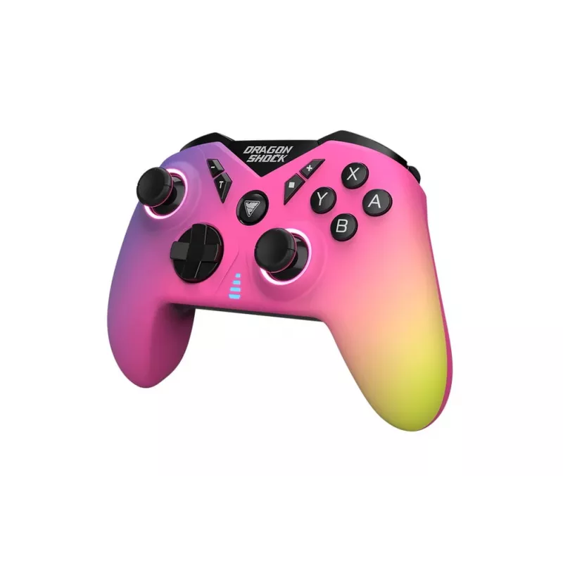 DragonShock Nebula Ultimate, žaidimų pultas, Nintendo Switch, D-Pad, Pagrindinis mygtukas, Paleidimo mygtukas, Turbo mygtukas, Įvairiaspalvis, Belaidis, Bluetooth
