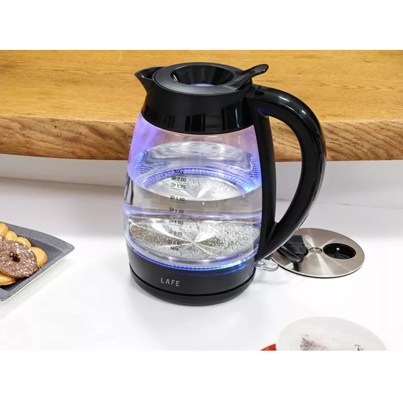 Elektrinis virdulys LAFE Essential XL 1,7 l 2200 W stiklinis