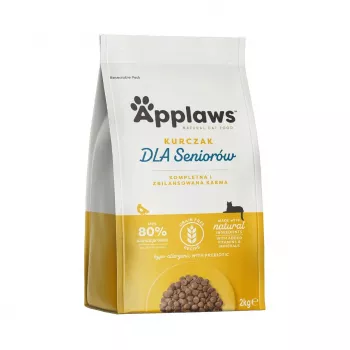 Sausas kačių ėdalas Applaws Senior Chicken — be grūdų / be glitimo 2 kg maišas, 36,5 % baltymų, vyresnio amžiaus katėms