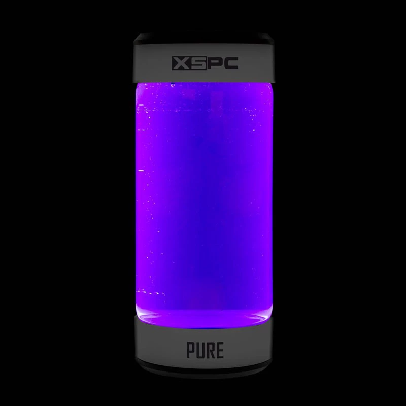 Skystas aušinimo skystis XSPC Pure Coolant 1 L — violetinis, reaguojantis į UV spindulius