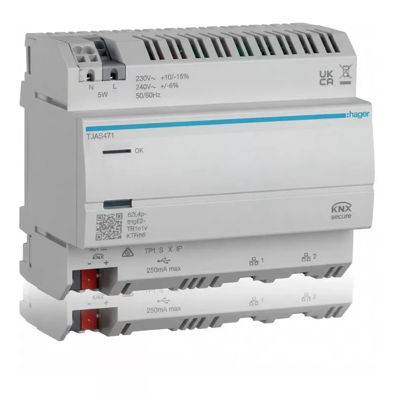 Vizualizacijos serveris Hager TJAS471 easy KNX IoT — Hager TJAS471
