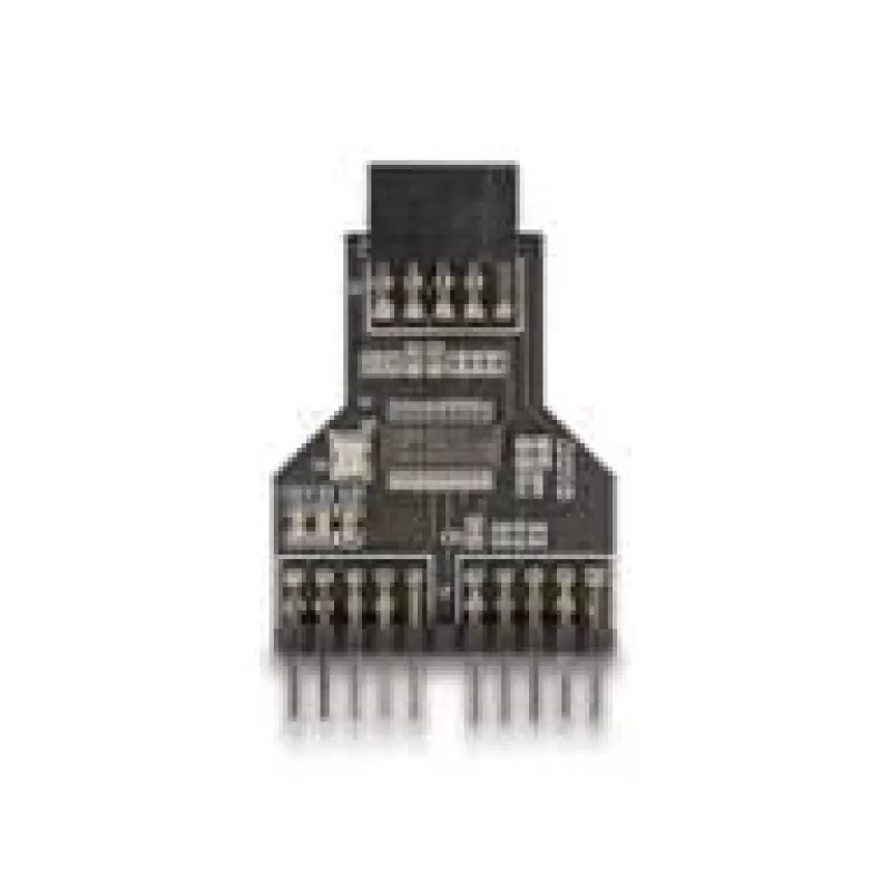 DeLOCK 60045 kabelio lyties keitiklis 9 kontaktų USB 2.0 2 x 9 kontaktų antraštė Juoda