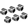 Alphacool Eiszapfen Pro Connector 16mm Hardtube Fitting G1/4, 6-Pack - chromas