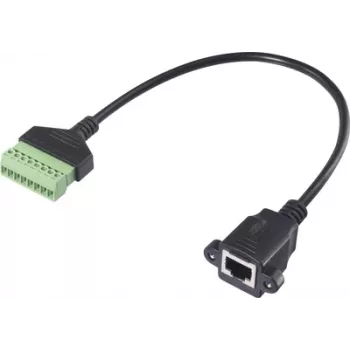 Renkforce RJ45 tinklo adapterio laidas [1x RJ45 lizdas 8p8c - 1x spaustuko jungtis] 30 cm (RF-6443976)