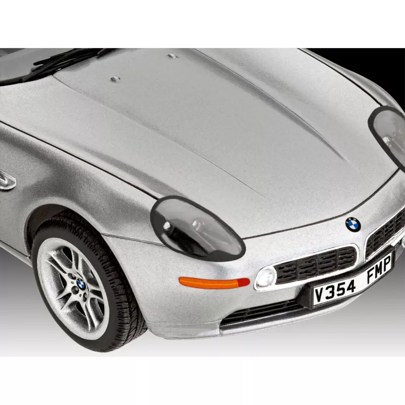Sumažintas automobilio modelis REVELL BMW Z8 1:24, liejimo metalo rinkinys, surinktas modelis demonstravimui
