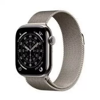 Išmanusis laikrodis Apple Watch S11 Cell 42mm su elegantiška juostele, natūralus — Apple