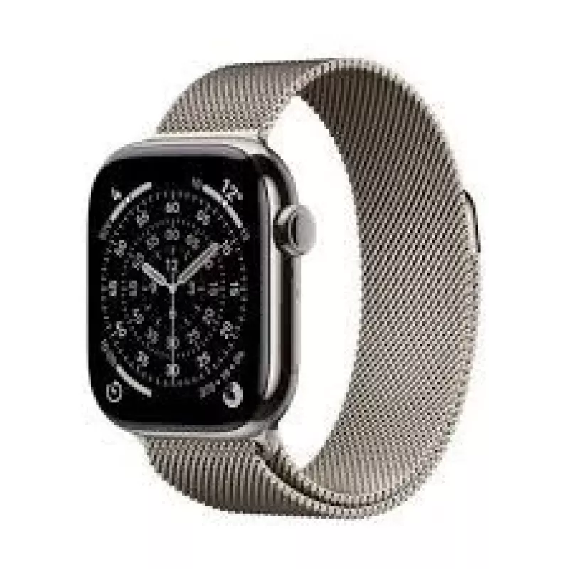 Išmanusis laikrodis Apple Watch S11 Cell 42mm su elegantiška juostele, natūralus — Apple