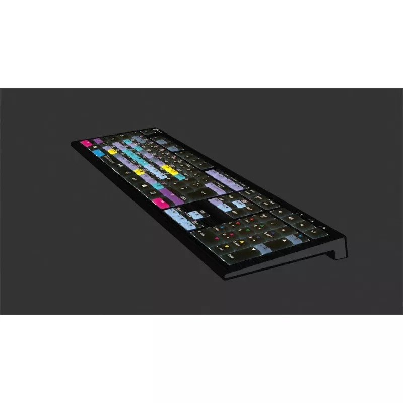 Logickeyboard ASTRA 2 klaviatūra USB QWERTZ angliška juoda pilno dydžio 108 klavišai