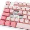 Ducky One 3 TKL Gossamer Pink klaviatūra Gaming USB vokiška, rožinė, balta