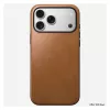 Mobiliojo telefono dėklas Nomad Modern Leather Case Cover, skirtas iPhone 17 Pro Max, 17,5 cm (6,9 col.), Tan, oda + PC/TPU