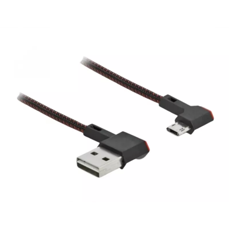 USB kabelis DeLOCK EASY-USB 2.0 Type-A į Micro-B, kištukas, 2 m, juodas