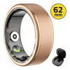 Išmanusis žiedas MANTA SR01GD 62 mm OneRing Gold — 62 dydis, metalinis aukso atspalvis