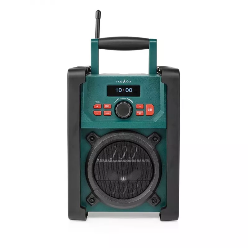 Radijo Nedis RDDB3100GN 15W Bluetooth IP65 juoda/žalia
