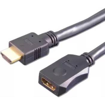HDMI laidas e+p HDMV 402 2m A tipo kištukas į lizdą juodas